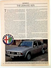1980 Alfa Romeo 6 Sedan Print Ad