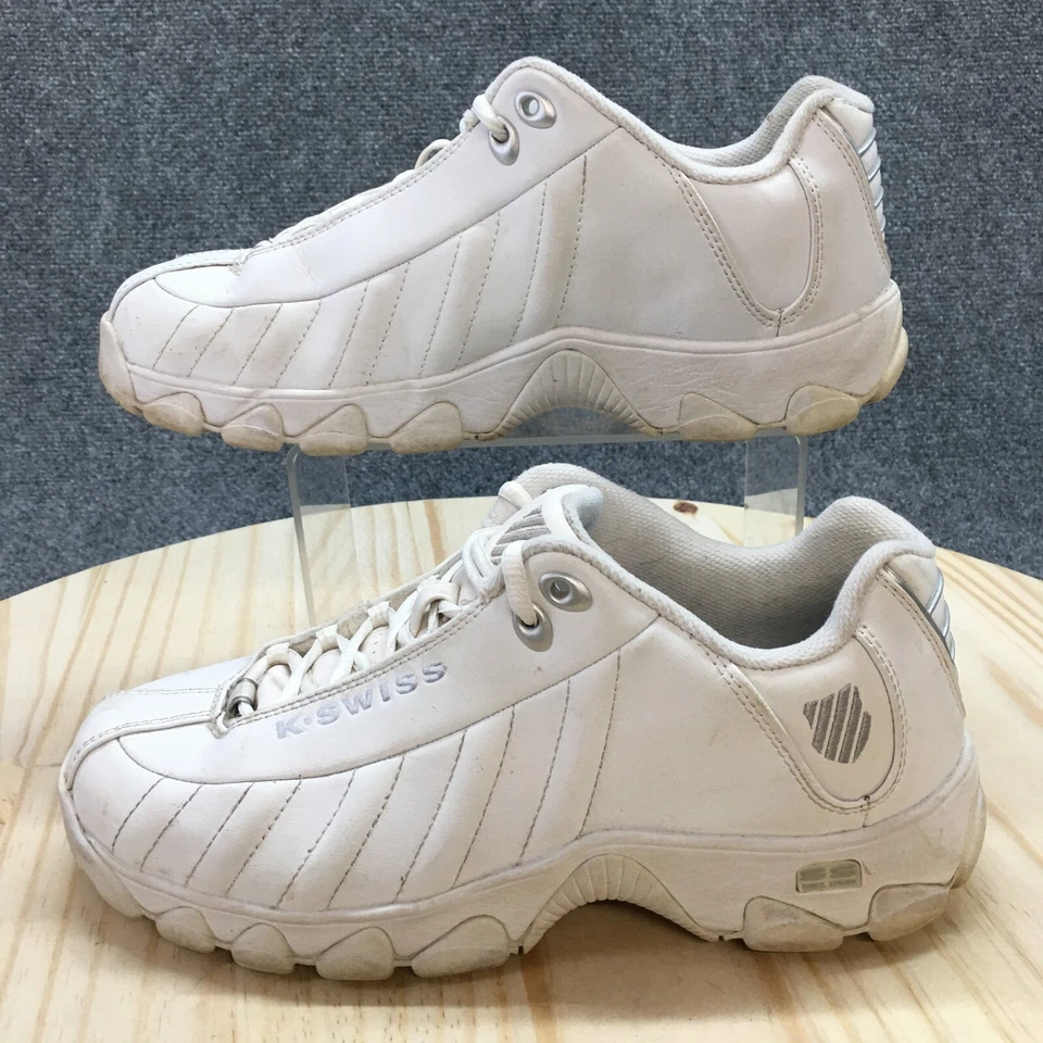 K Swiss Shoes Womens 9 ST329 CMF Training Sneakers White Leather Low 03426-129 - Image 2 of 4