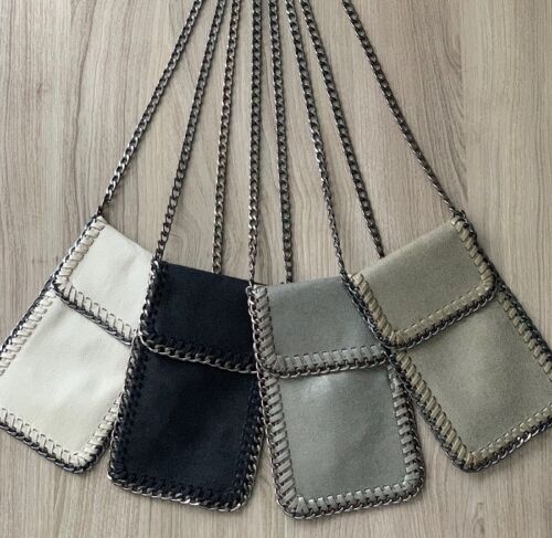 Crossbody Bag Phone Pouch Chain Shaggy Deer Falabella LUX Fashion Flap Top Purse - Picture 1 of 16