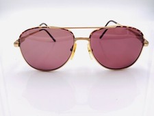 Vintage Deauville Brown Gold Metal Pilot Sunglasses Korea FRAMES ONLY