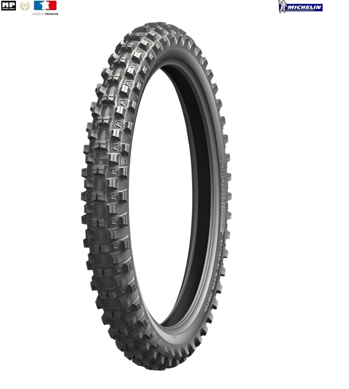 Pneu MICHELIN STARCROSS 5 MINI 60/100-14 pour éviter les glissades en mini moto