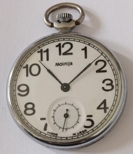 RARE MOLNIJA 15J VINTAGE RUSSIAN USSR SOVIET POCKET WATCH