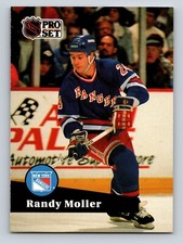 Randy Moller 1991-92 Pro Set #163 New York Rangers