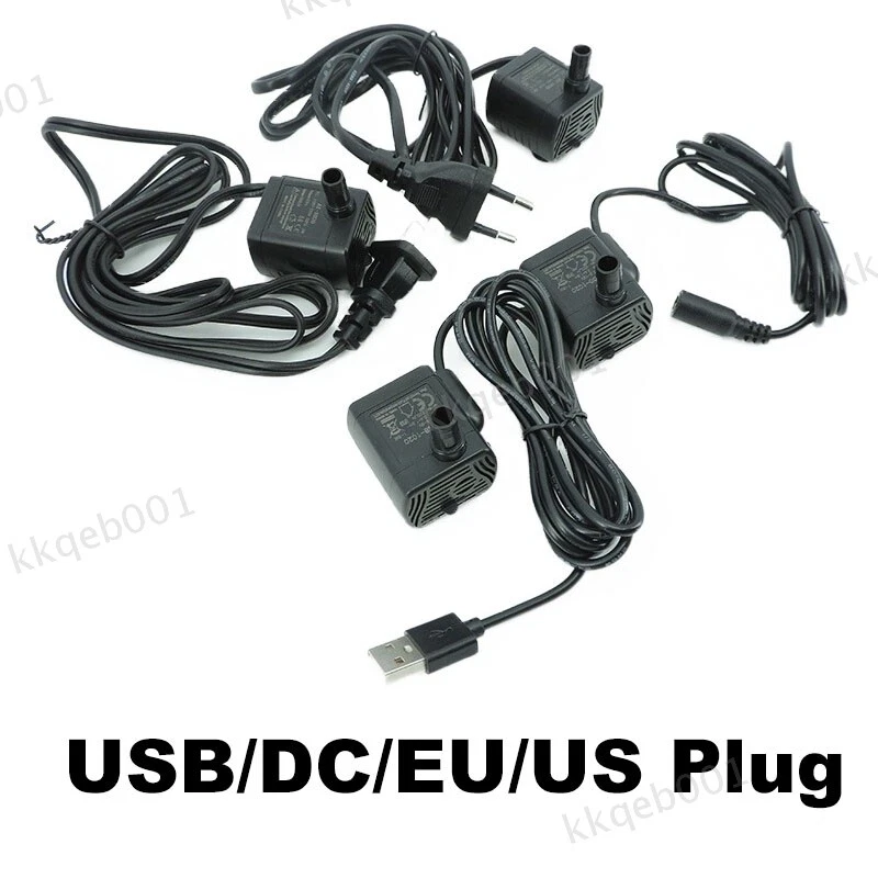 2 Pompe Acqua A Diaframma 370 DC12V-24V – Autoadescanti, Mini, In Argento - Foto 5
