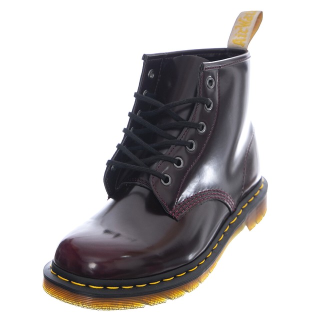 dr martens vegan 101 cherry red