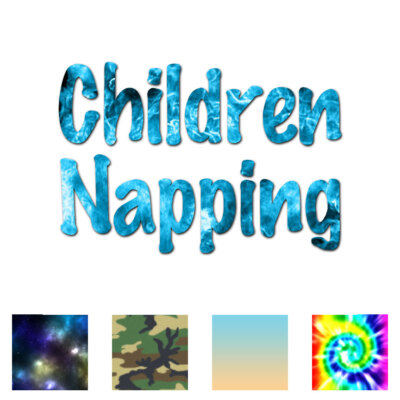 Children Napping - Vinyl Decal Sticker - Multiple Patterns & Sizes - ebn1571