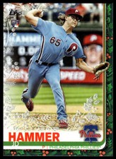 2019 Topps Holiday JD Hammer #HW7 METALLIC SNOWFLAKE RC Philadelphia Phillies