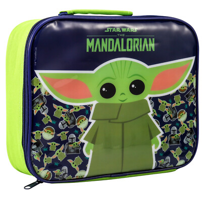 Star Wars Mandalorian rechteckige isolierte Brotdose Tasche für Jungen und Mädchen