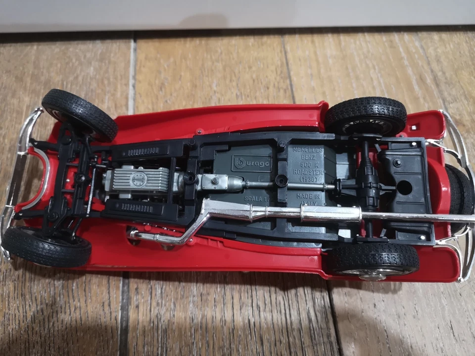 BURAGO Mercedes Benz 500 K Roadster (1936) Scala 1/20 Made In Italy - Immagine 2 di 4