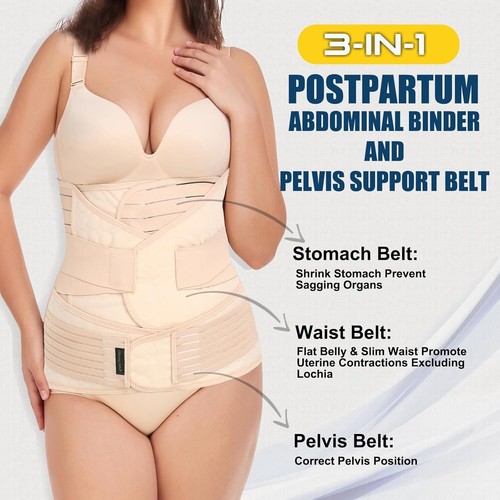 3 in 1 Postpartum Support - Recovery Belly/waist/pelvis Belt Size L - Picture 2 of 5