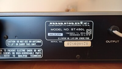 Marantz St 450L vintage stereo tuner - Photo, audio & vidéo