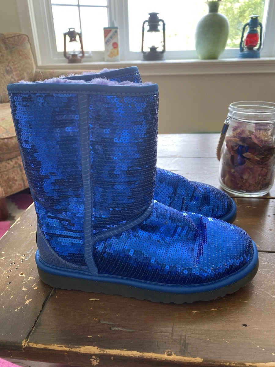 Blue sparkle shop uggs