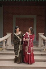 SALWAR KAMEEZ PAKISTANI INDIAN WEDDING PARTY WEAR DRESS BOLLYWOOD SUIT SHARARA