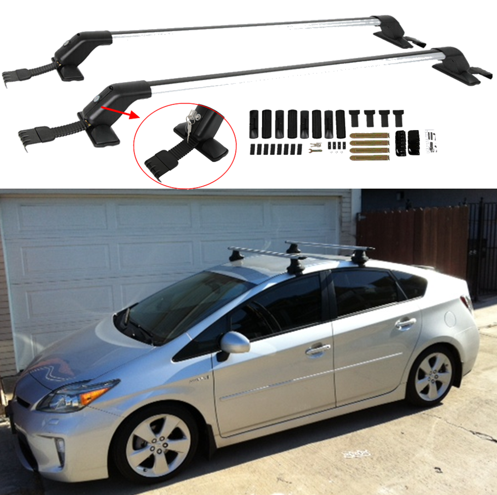 Roof Rack Crossbars Luggage Kayak Cargo Carrier w/Lock For