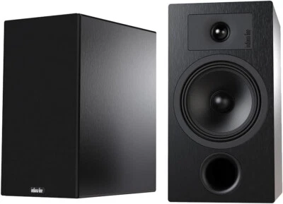 INDIANA LINE TESI 3 BLACK COPPIA DIFFUSORI DA SCAFFALE CON BASS REFLEX ANT. NERO