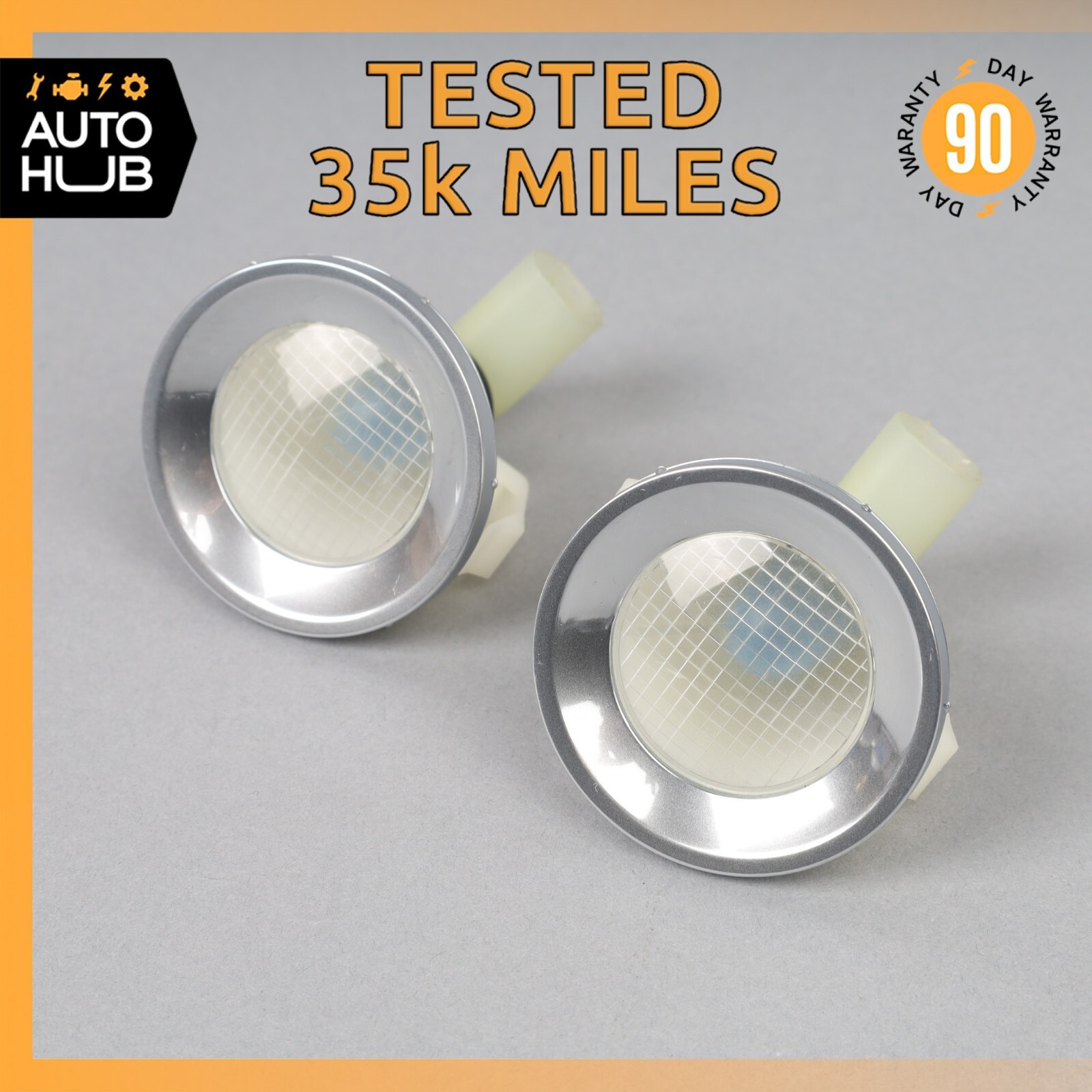13-16 Aston Martin DB9 Rear Interior Overhead Reading Light Lamp Set of 2 OEM