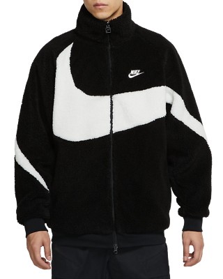 Nike Big Swoosh Reversible Boa Jacket (Asia Sizing) Black Game