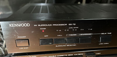 KENWOOD Vintage ANALOG Dolby Surround Sound Theater Processor SS-79 TESTED Nice!