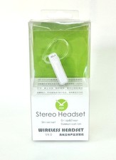 x Auricolare Bluetooth Headset Rettangolo A2dp 4.1 Wireless Musica Chiamate hsb