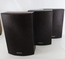 Set of 3 Onkyo Surround Sound Speakers  Left and Right SKB-530 SKM-530S