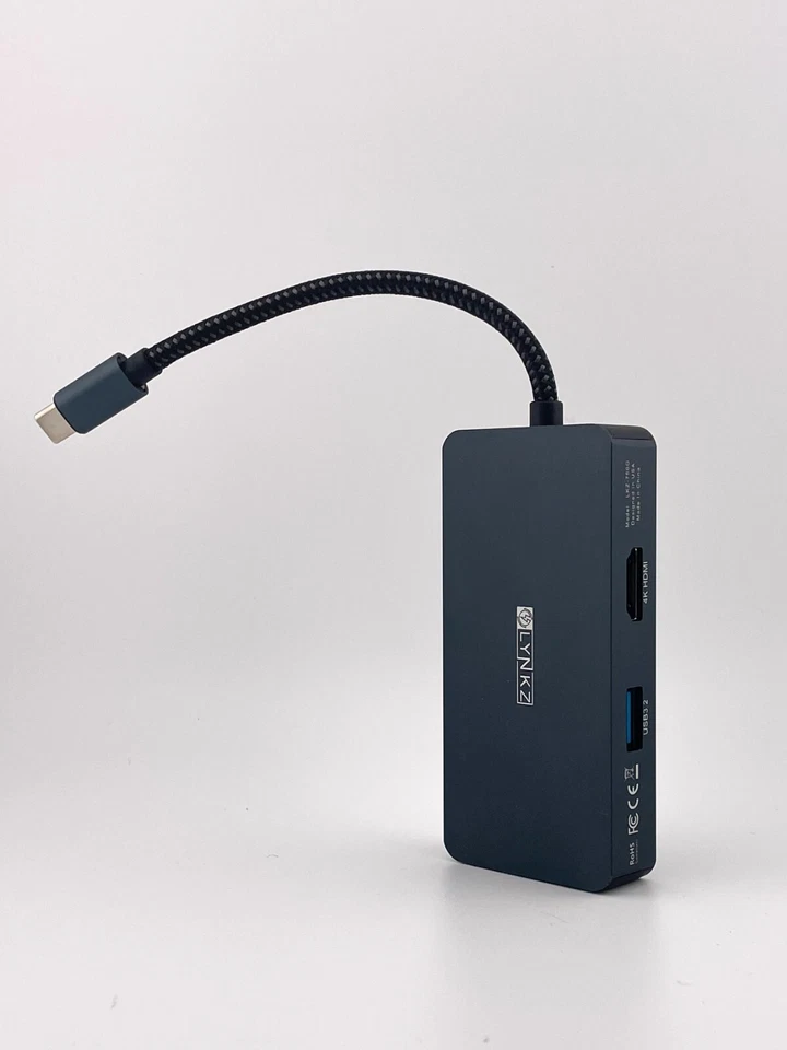 6-in-1 USB-C Hub: 3x USB 3.2 Ports/Gigabit Ethernet/ 4K HDMI @ 60Hz/ 100W PD - Image 2 of 4
