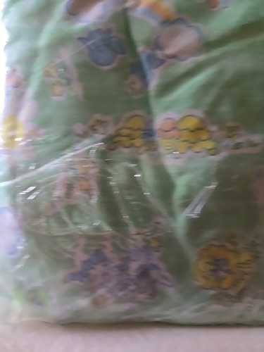 VTG 80s 90s Green Bears Lions Birds Turtles 100% Cotton Fitted Crib Sheet Riegel - Picture 9 of 10