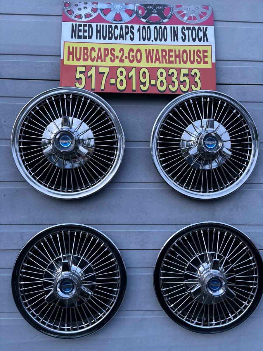 1964-70 Ford Mustang Spinner Spoked Rwb Set 4 Rare Original