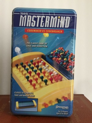  Mastermind Travel Tin Pressman  Codemaker vs Codebreaker 