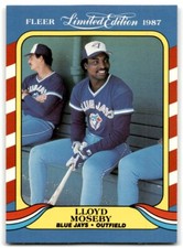 1987 Fleer Limited Edition Lloyd Moseby Toronto Blue Jays #29