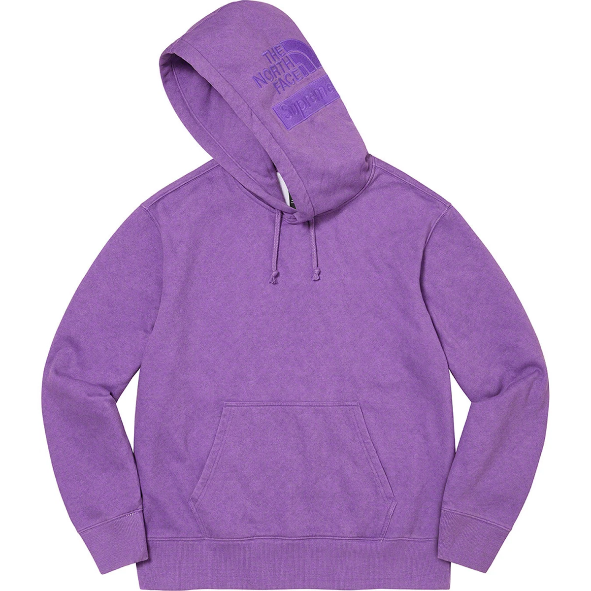 Supreme The North Face Pigment Printed Hooded Sweatshirt Purple XXL