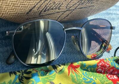 純銅手編み ブルーシラー レインボームーンストーン ブラックスピネルペンダント Maui Jim Meridian MJ 167 06 Gunmetal Frame, Warm HCL Bronze