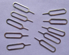  10 iPhone Eject Sim Card Tray Open Pin Needle Key Tool New SHIPPED FROM USA