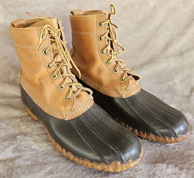 Vintage LL Bean Maine Hunting Shoes Mens 8N GM MADE IN USA  display picture 3