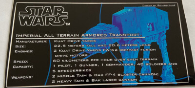 Lego Star Wars UCS Style Sticker for MOC-7567 AT-AT by Richboy Jhae Brickvault