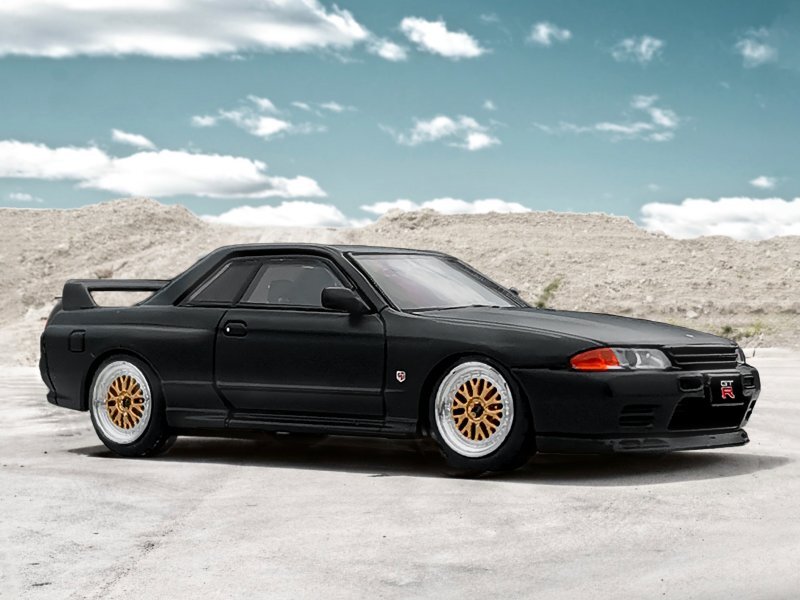 NISSAN　SKYLINE　GT-R (R32) NISSAN Skyline GT-R (R32) - Limited 1999 pc - black dull - Inno 1