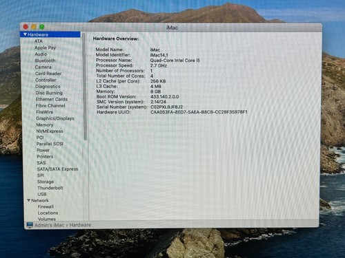 Apple iMac 21.5" Desktop - Quad i5 2.7GHz - 8GB - 1TB HD - macOS 2019 Catalina - Afbeelding 10 van 21