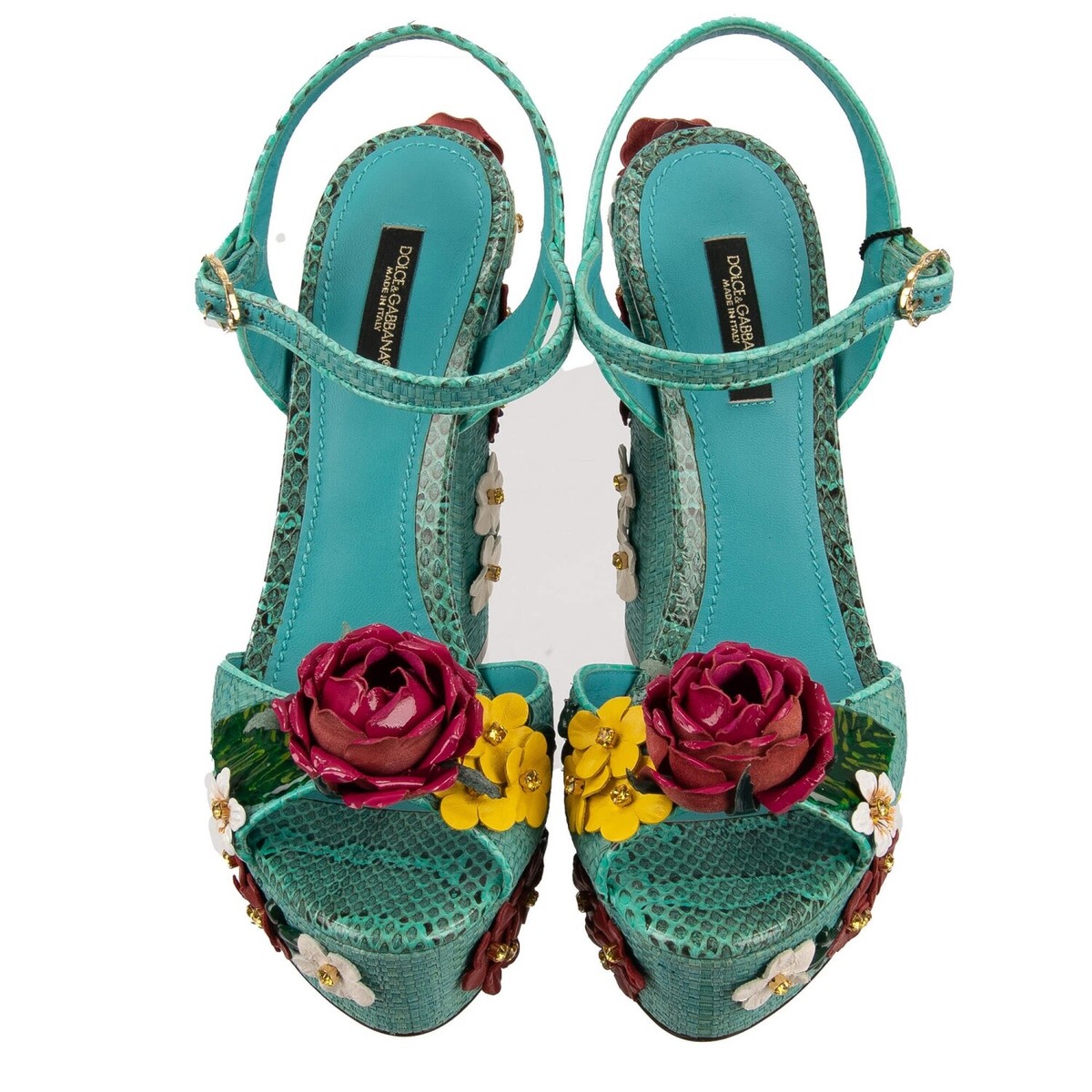 【関税込み】dolce & gabbana Flower sandals Dolce & Gabbana Capri Flower Embellished Sandals - Runway