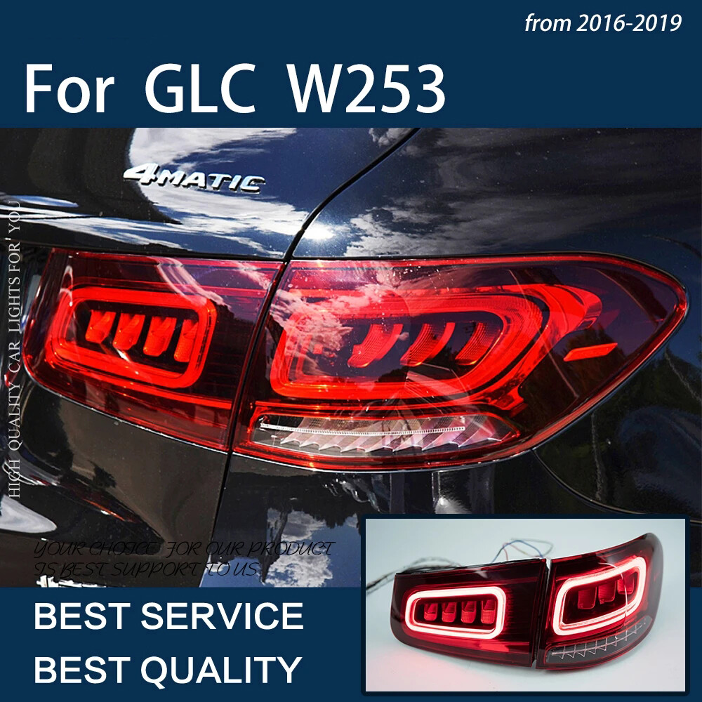 【前期→後期化セット】GLC X253 LEDテール ライト フルセット 2016-2019 Mercedes-Benz GLC W253 GLC300 GLC350 LED Tail Lights