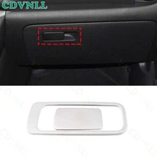 For Hyundai Kona Encino 2018-2023 Silver Steel Co-Pilot Storage Box Handle Panel