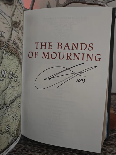 Brandon Sanderson Bands Of Mourning NUMBERED AND SIGNED LEATHERBOUND