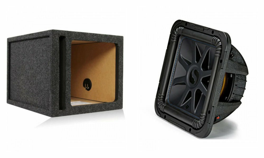 Kicker 44L7S124 12-Барический сабвуфер Solo Квадратный корпус сабвуфера с одинарной вентиляцией 54490₽