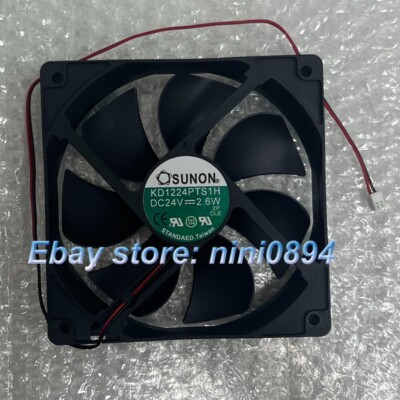 SUNON KD1224PTS1H 12025 DC24V 2.6W 12CM 2-Pin Silent Cooling Fan
