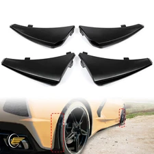 For Chevy Corvette C8 20-25 XL Extended Black Front Rear Splash Guard Mud Flaps