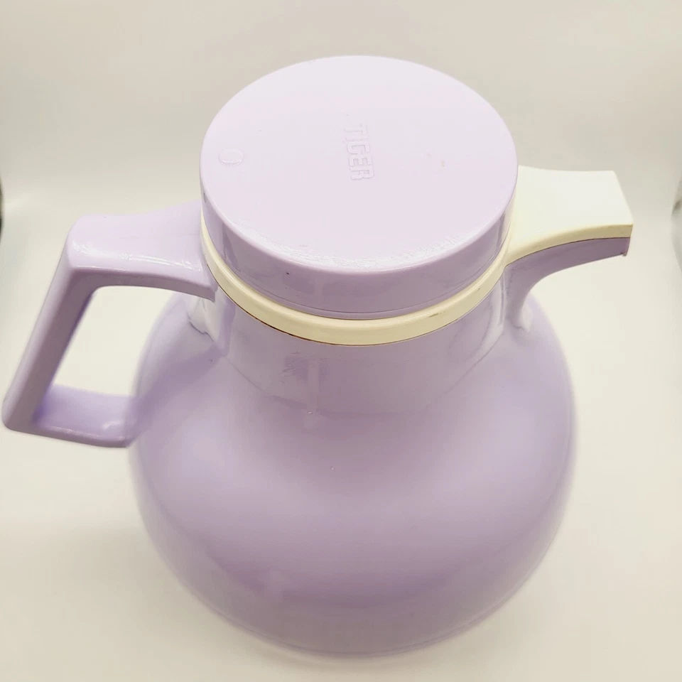 Vintage Tiger Lavendar Purple Coffee Vacuum Pitcher Carafe Thermos Carfee Bottle - Image 2 of 4