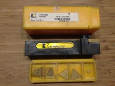 KENNAMETAL KENDEX TOOL HOLDER  CTGPL-164C 1" SQ SH 5" OAL LH+ 5 INSERTS NEW