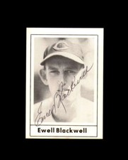 Ewell Blackwell Signed 1978 Grand Slam Cincinnati Reds Autograph