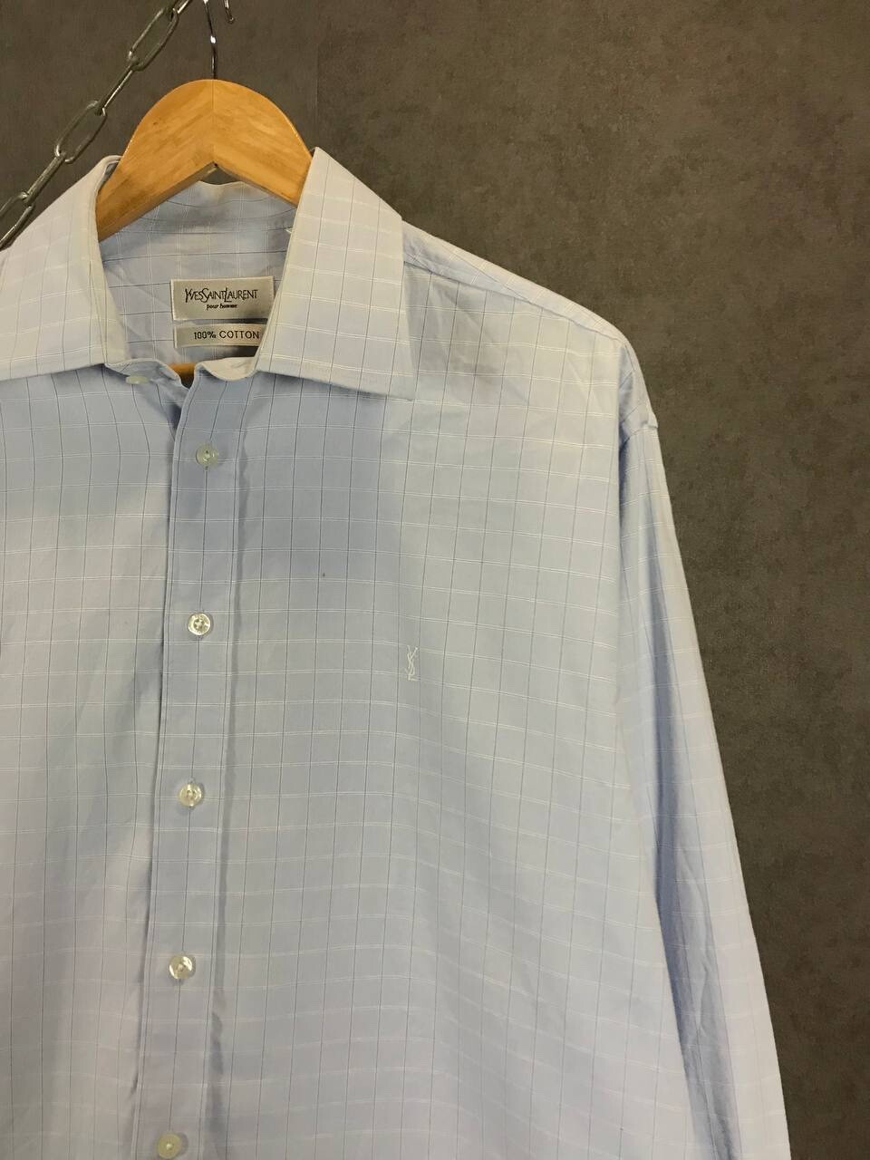 YSL Yves Saint Laurent camicia logo di lusso designer