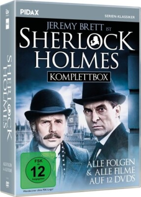 Sherlock Holmes (mit Jeremy Brett) - Komplettbox * DVD Pidax Neu