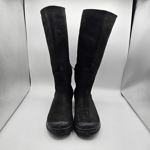 Stivali Sorel donna 8 neri pelle slim boot equitazione tacco alto a blocco NL2108 - Foto 3 di 12