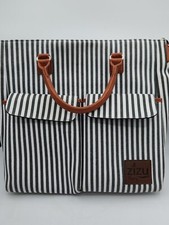 Zizu Mommy Diaper Bag Green And White Strips